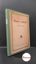 De Pisis, Filippo. Prose e articoli Milano Il Balcone, 1947