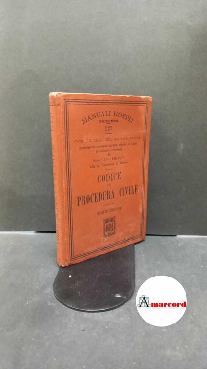 Codice di procedura civile - Luigi Franchi - copertina