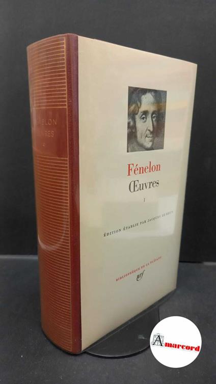 Oeuvres pleiade vol 1 1983 - François Fénelon - copertina