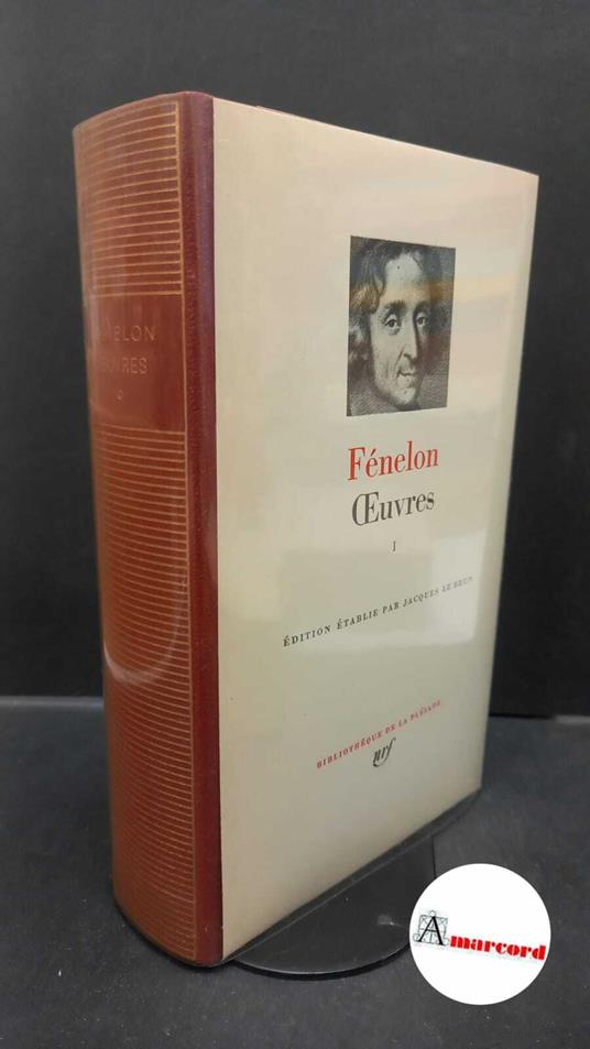 Oeuvres pleiade vol 1 1983 - François Fénelon - copertina