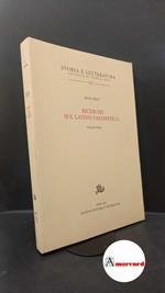 Rizzo, Silvia. 1 Roma Edizioni di storia e letteratura, 2005