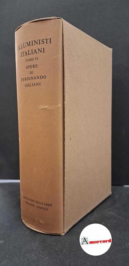 Opere - Ferdinando Galiani - copertina