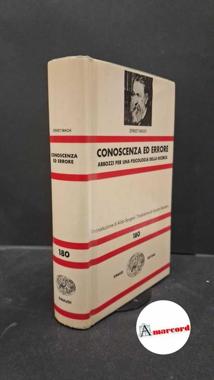 Conoscenza ed errore - Ernst Mach - copertina