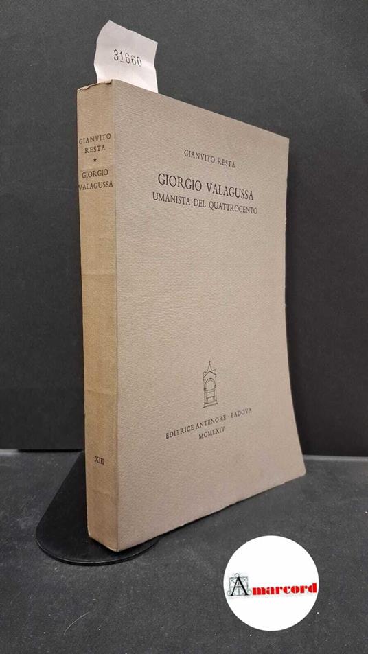 Giorgio Valagussa - Gianvito Resta - copertina