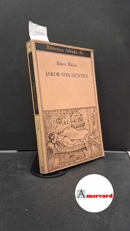Jakob von Gunten - Robert Walser - copertina