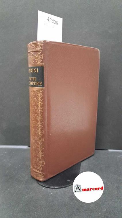 tutte le opere - Giuseppe Parini - copertina