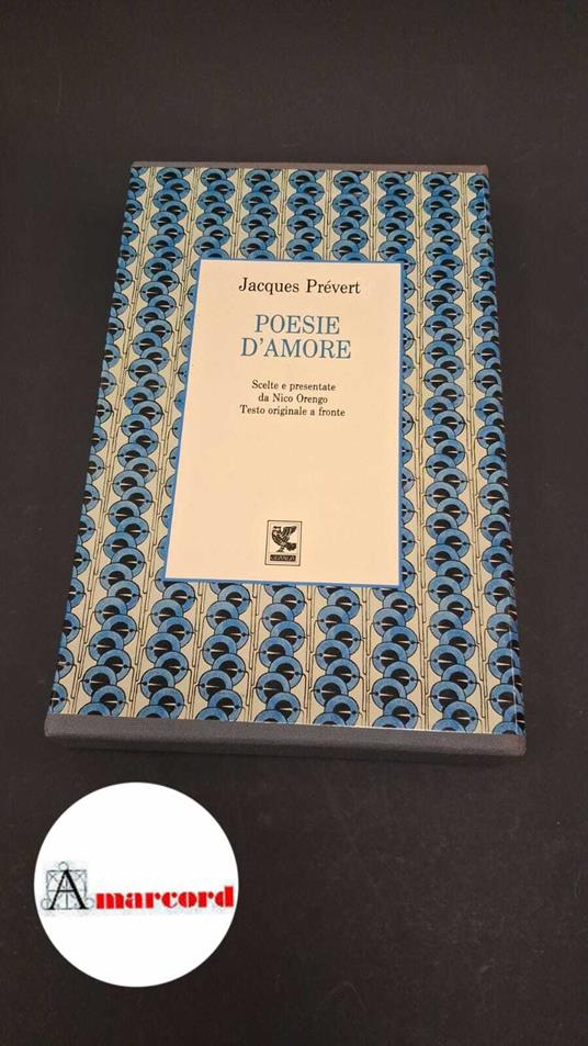Poesie d'amore - Jacques Prévert - copertina