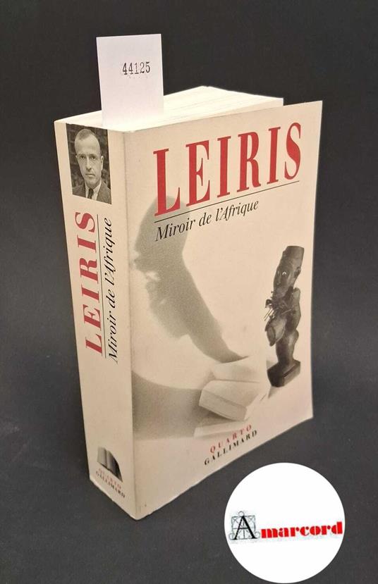 Miroir De L'Afrique - Michel Leiris - copertina