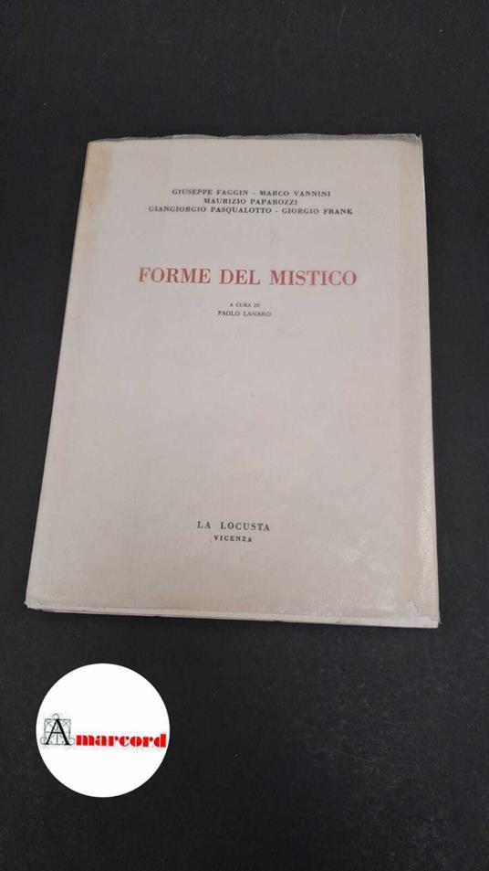 Forme del mistico - copertina