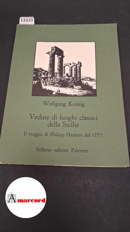 Vedute di luoghi classici della sicilia - copertina