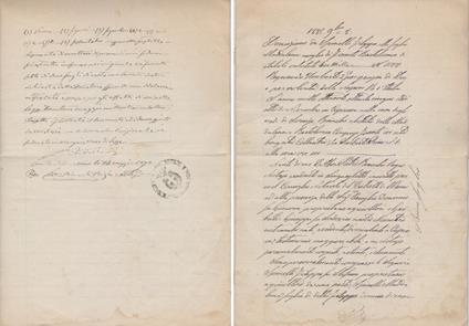 Atto di donazione. Cipressa borgata Collautra (IM) 1885 - copertina