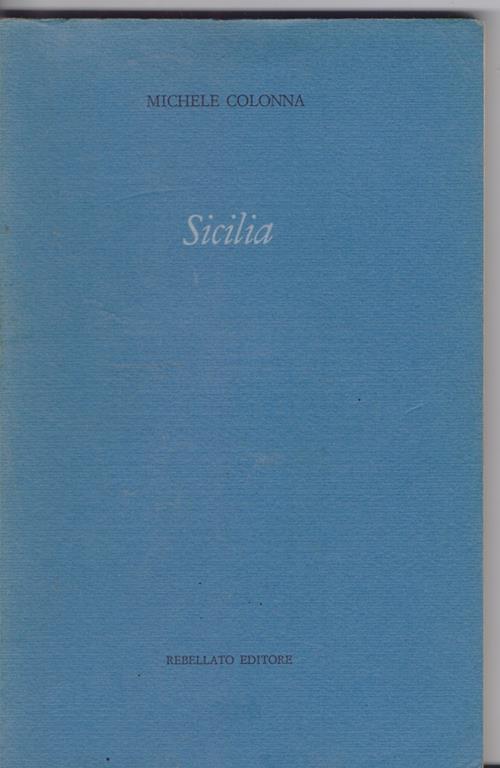 Sicilia. Michele Colonna - copertina