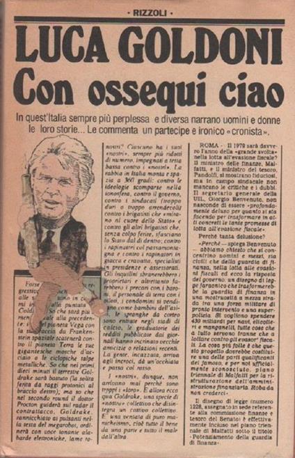Con ossequi ciao. Luca Goldoni - Luca Goldoni - copertina