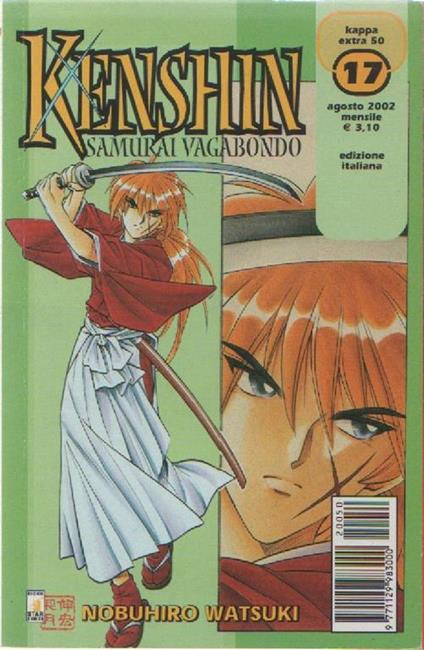 Kenshin Samurai Vagabondo Una risata demoniaca n. 17 agosto 2002. dis. Nobuhiro Watsuki - Nobuhiro Watsuki - copertina