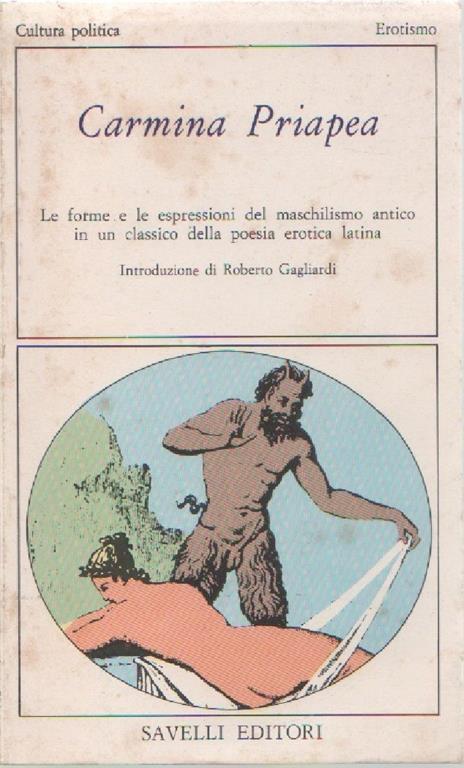 Carmina priapea - copertina