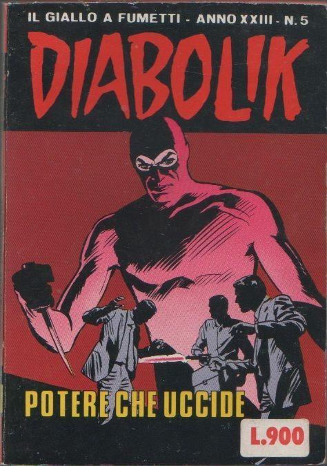 Diabolik. Il potere che uccide. Anno XXIII. n. 5- 1984 - copertina