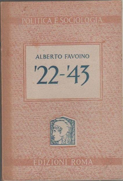 22-'43. Alberto Favoino - copertina