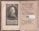 Recherches sur la nature de l'homme consideré dans. Pierre Fabre