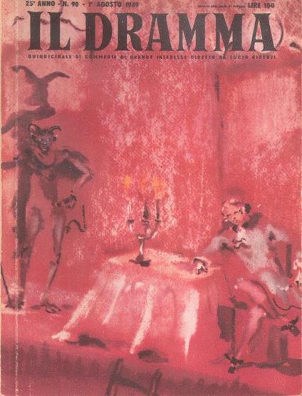Il Dramma n°90 Anno 25 - 1 agosto 1949 - copertina