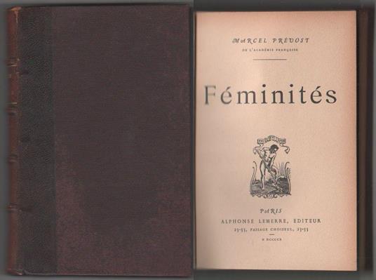 Feminites - Marcel Pr�vost - copertina