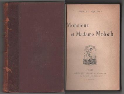 Monsieur et Madame Moloch - Marcel Pr�vost - copertina