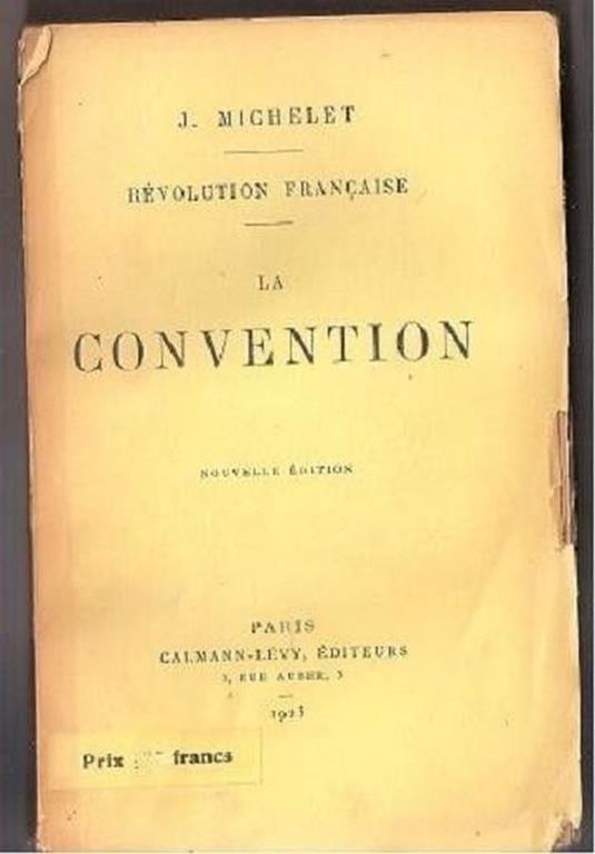 Rèvolution française: la convention (J. Michelet) - copertina