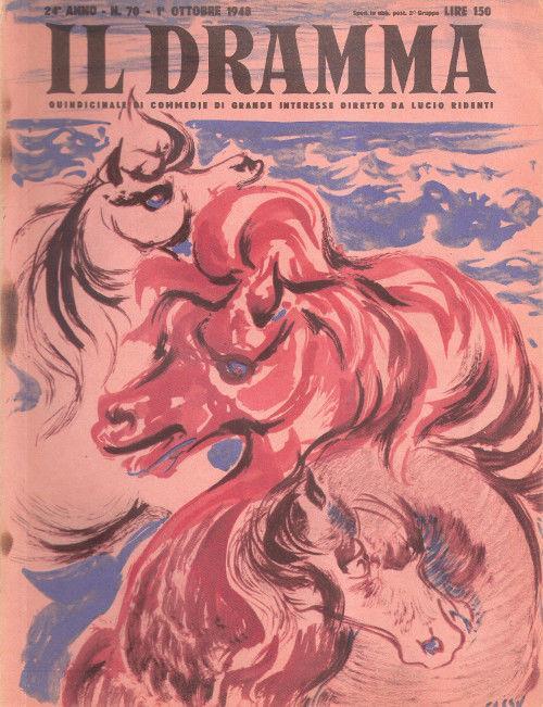 Il Dramma N° 70 Anno 24 - 1 Ottobre 1948 - copertina