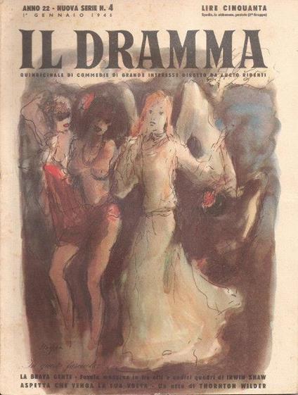 Il Dramma Nuova Serie N°4 Anno 22 - 1 Gennaio 1946 - copertina