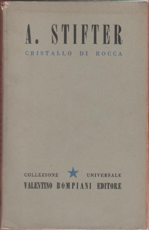 Cristallo di Rocca - Adalbert Stifter - copertina