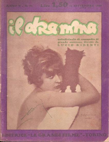 Il Dramma N° 74 - 15 Settembre 1929 - copertina
