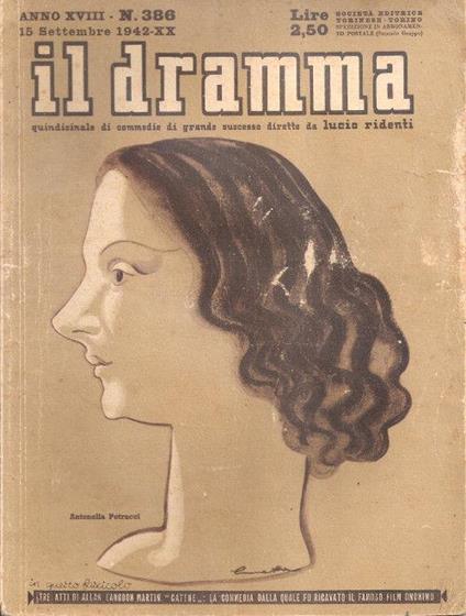 Il Dramma N° 386- 15 Settembre 1942 - copertina