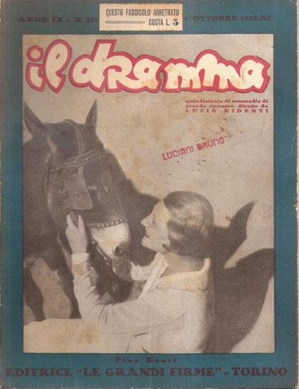 Il Dramma N° 171 - 1 Ottobre 1933 - copertina