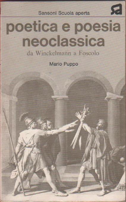 Poetica e poesia neoclassica - Mario Puppo - copertina