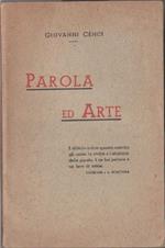 Giovanni Cenci. Parola ed arte. Edito in proprio. Bergamo