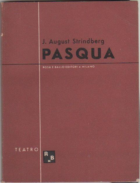 Pasqua. J. August Strindberg - copertina