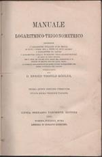Manuale logaritmico-trigonometrico. E. T. Kohler