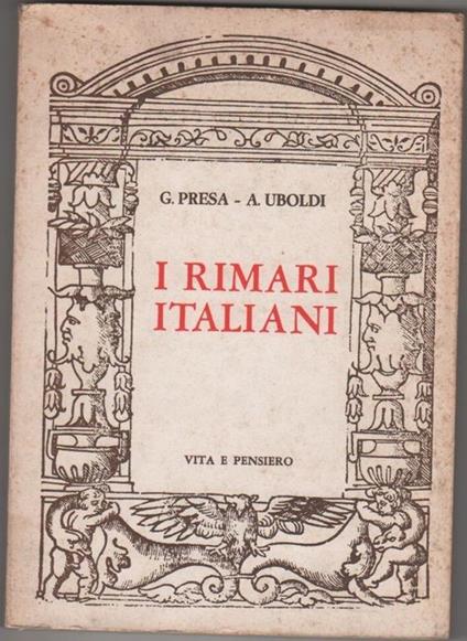 I rimari italiani - Giovanni Presa,Alessandra Uboldi - copertina