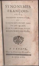 Synonymes François, leur differentes significations Gabriel Girard