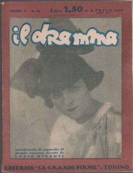 Il Dramma N°64 - 15 Aprile 1929 - copertina