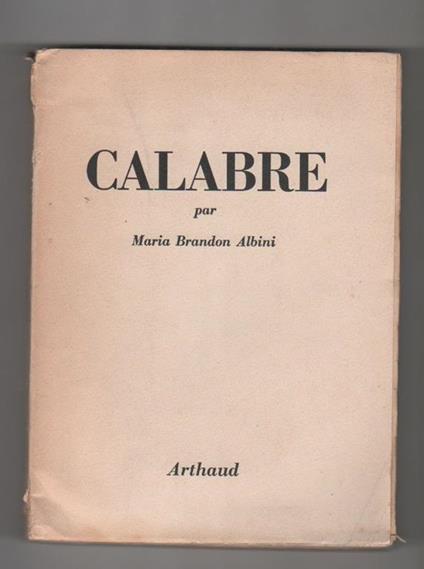 Calabre. M. Brandon Albini - M. Brandon Albini - copertina