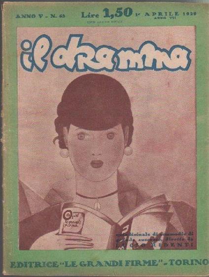 Il Dramma N°63 - 1 Aprile 1929 - copertina