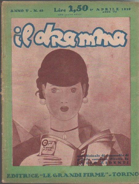 Il Dramma N°63 - 1 Aprile 1929 - copertina