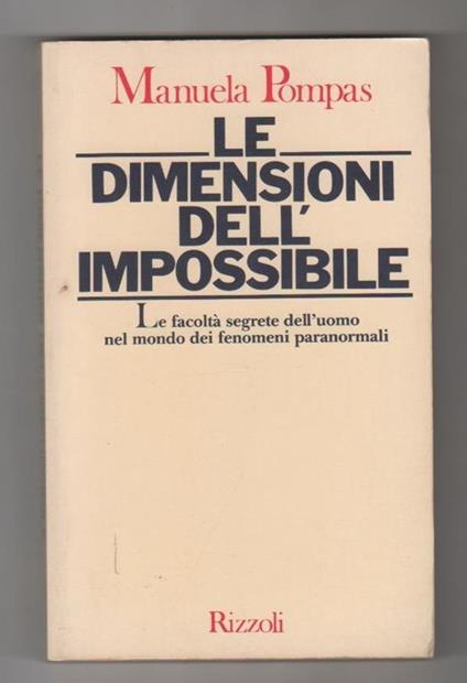 Le dimensioni dell'impossibile. Manuela Pompas - Manuela Pompas - copertina