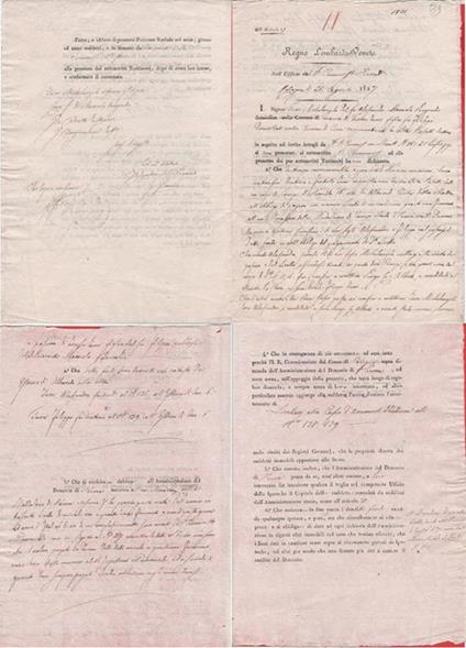 Regno Lombardo-Veneto. Ufficio Demanio. Cologna (VR) 1827 - copertina