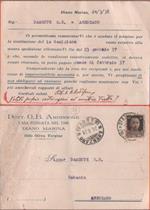 Cartolina postale ditta Ardissone. Diano M. 1938. Sollecito restituzione vuoto