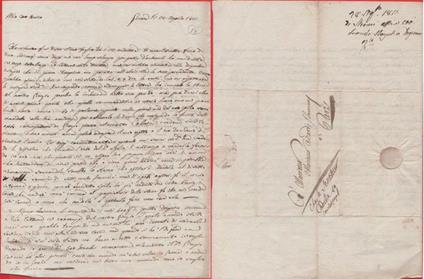 Lettera da Genova a Parigi. 1811 - copertina