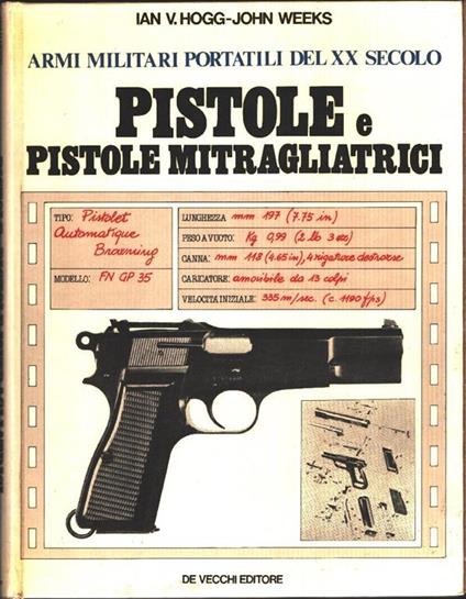 Pistole e pistole mitragliatrici - Ian V. Hogg, John Weeks - copertina