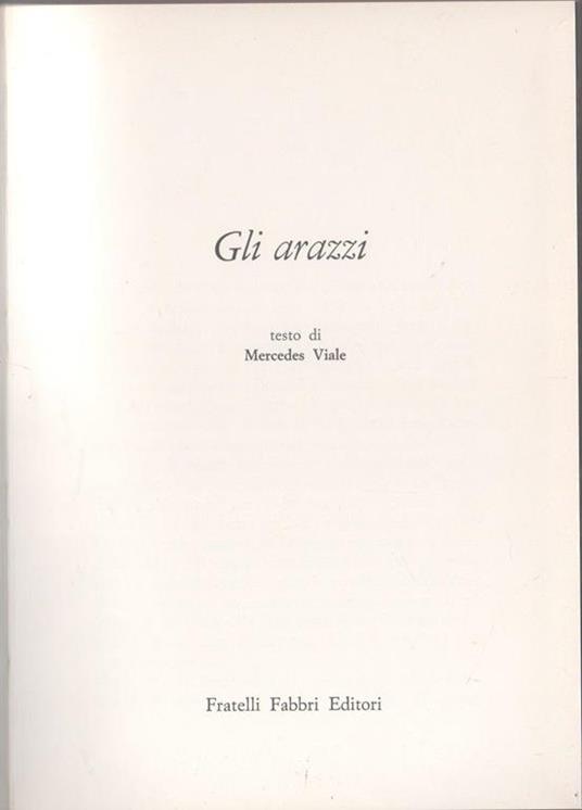 Gli arazzi - Mercedes Viale - Mercedes Viale Ferrero - copertina