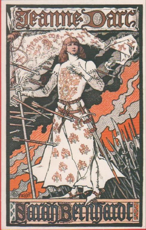 S. Bernhardt in Giovanna d'Arco (E. Grasset). Non viaggiata - copertina