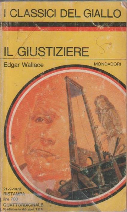 Il giustiziere. Edgar Wallace - Edgar Wallace - copertina